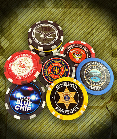 Military Custom Poker Chips & Challenge Coins | Warrior Chip