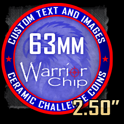 2.50" (63mm) Ceramic Custom Poker Chips